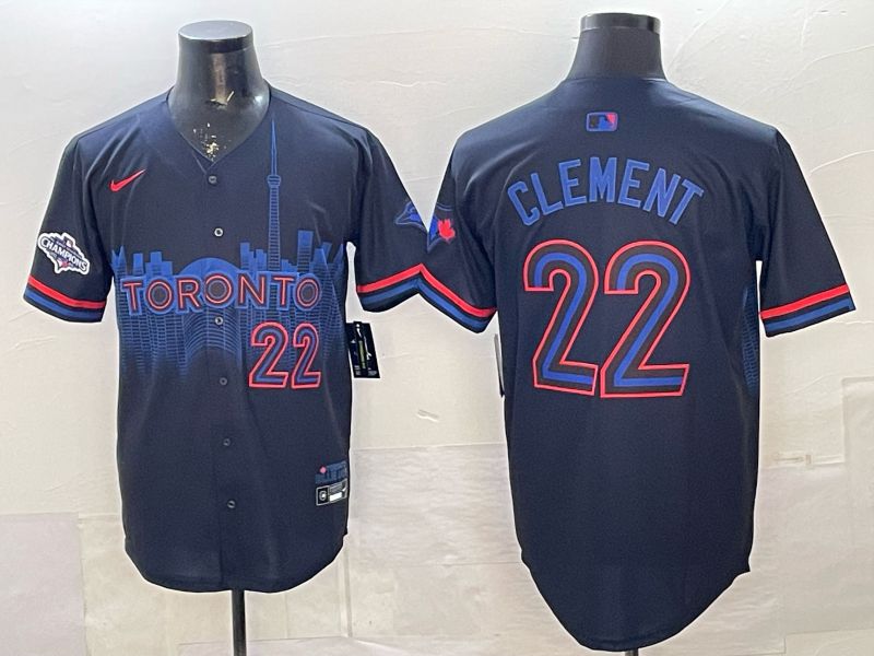 Men Toronto Blue Jays #22 Clement Black 2026 Nike Game MLB Jersey 002->toronto blue jays->MLB Jersey